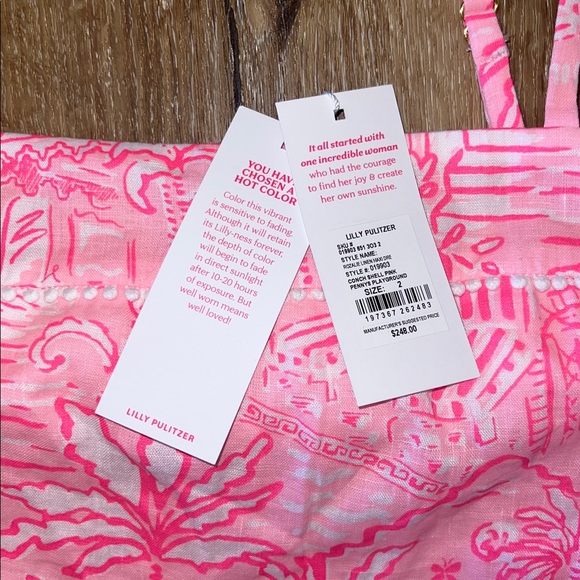 NWT originally $248 Lilly Pulitzer Rosalie Linen Maxi Dress Pennys Playground 2 - Picture 5 of 16